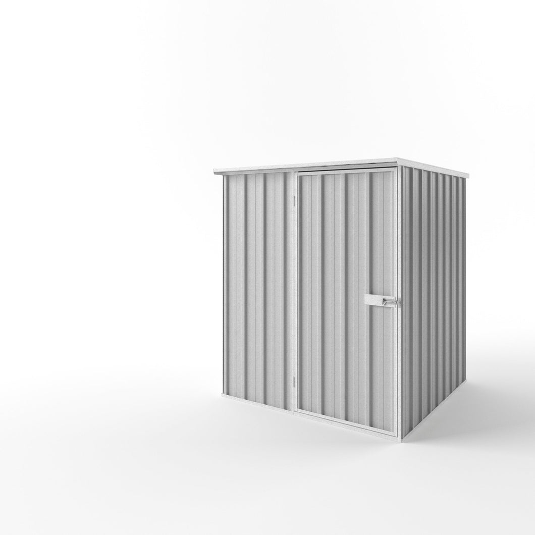 Flat Roof Garden Shed 1.5m (w) x 1.5m (d) - Zinc