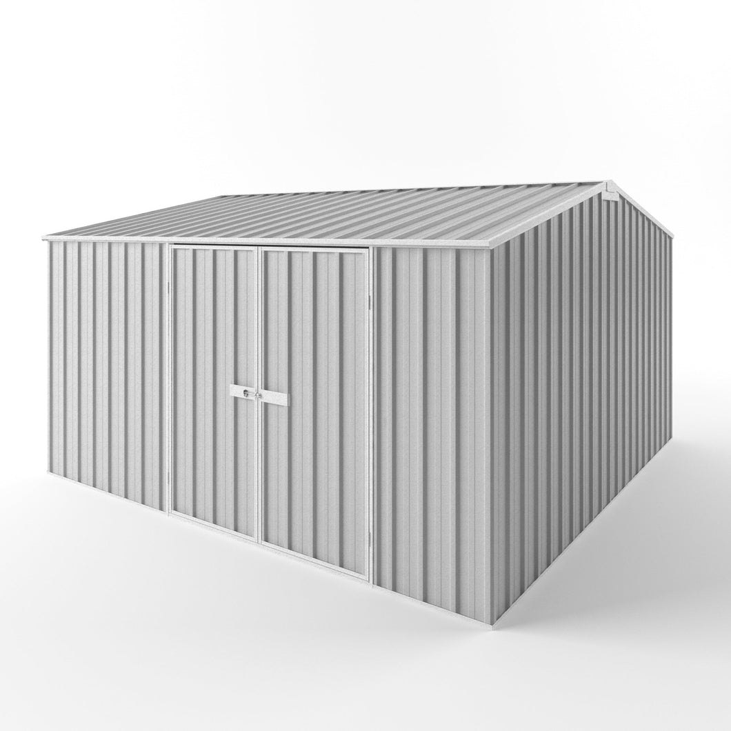 Gable Roof Garden Shed 3.75m (w) x 3.75m (d) x 2.18m (h) - Zinc