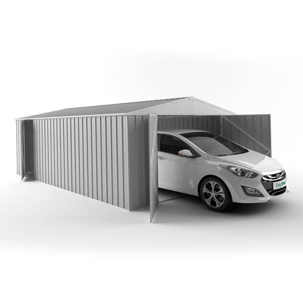 Garage Shed 3m (w) x 6m (d) x 2.4m (h) - Zinc