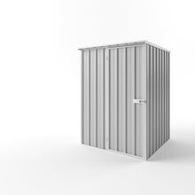 Load image into Gallery viewer, Flat Roof Garden Shed 1.5m (w) x 1.5m (d) - Zinc
